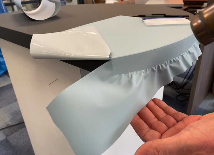 tafel wrappen met interieurfolie