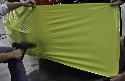 carwrapfolie uitrekken