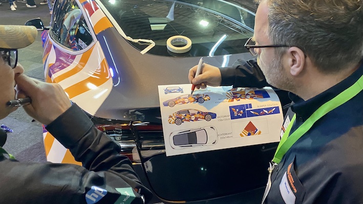 carwrap tekening lezen