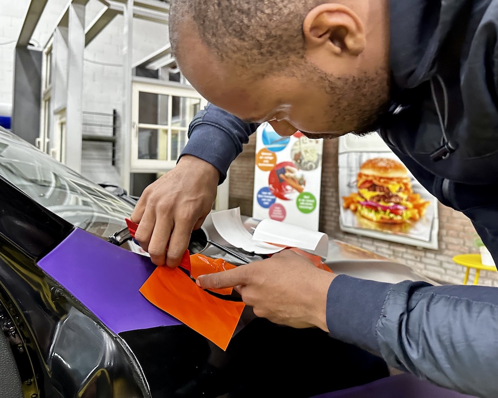 leren carwrappen afwerktechnieken